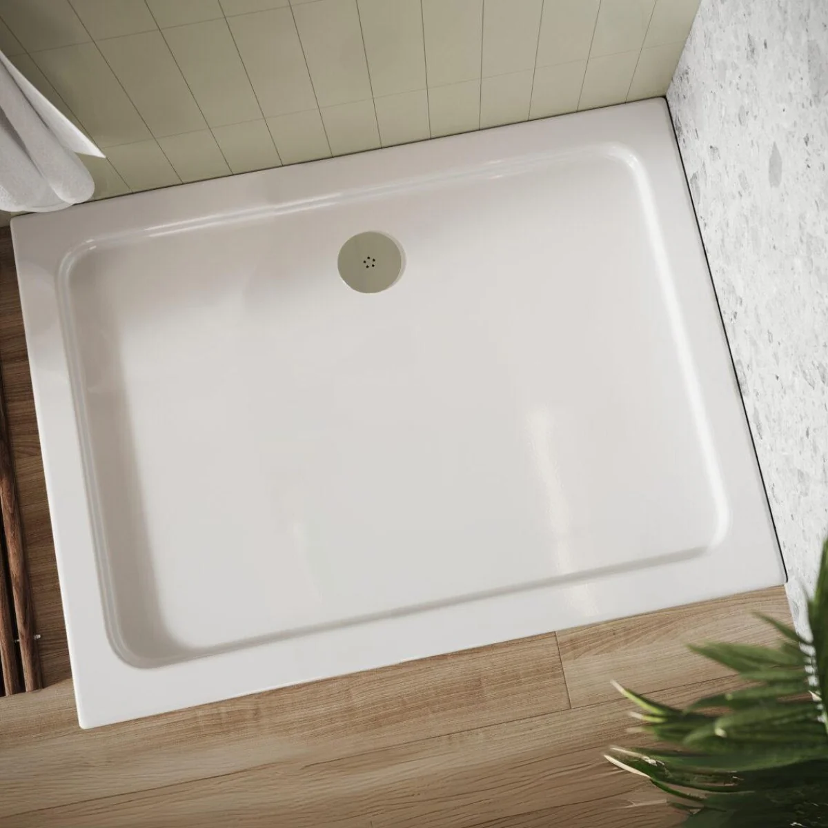1200 x 900 Rectangular Shower Tray - Image 2