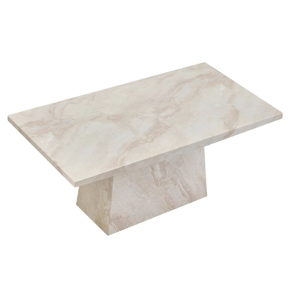 Aslan Rectangular Marble Coffee Table - Image 3