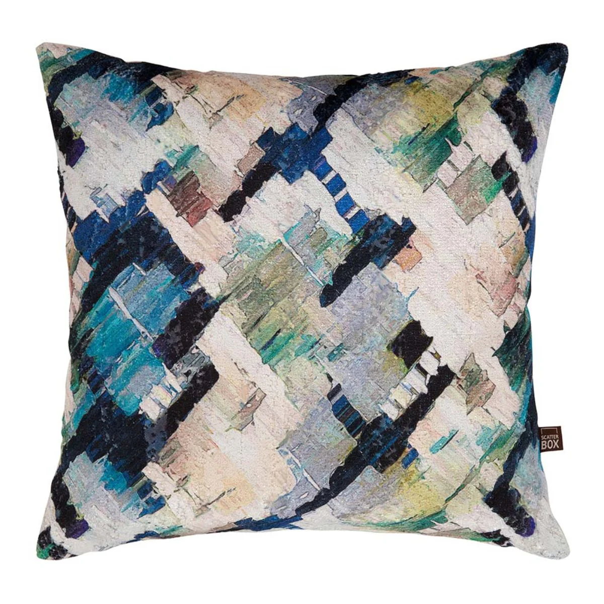 Axel Blue Abstract Cushion