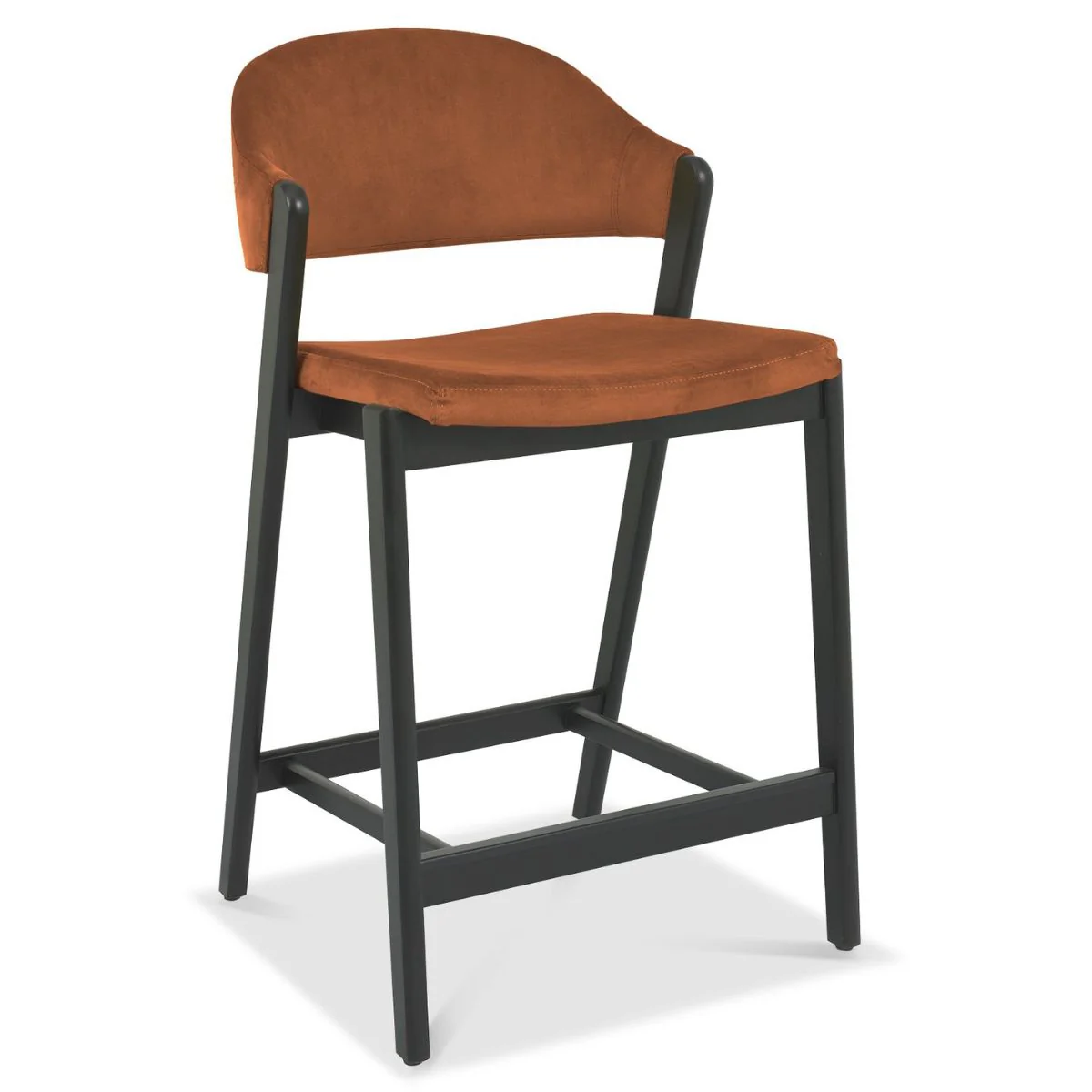 Chambery Retro Velvet Bar Stool - Image 9