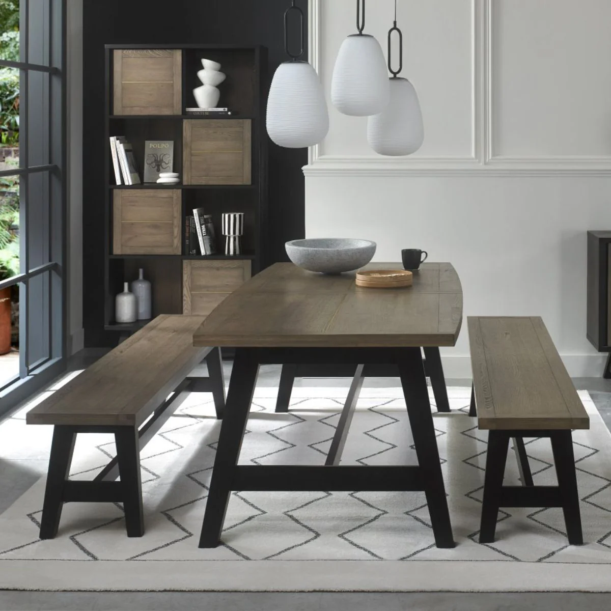 Chambery Weathered Oak Dining Bench - Image 4