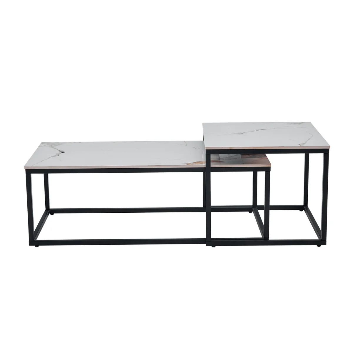 Cormac White Sintered Stone Coffee Table Set - Image 2