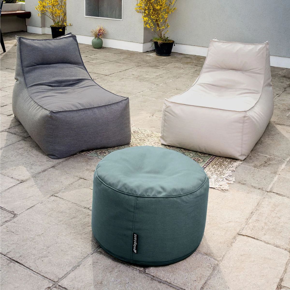 Cream Outdoor Bean Bag Day Bed - Image 4
