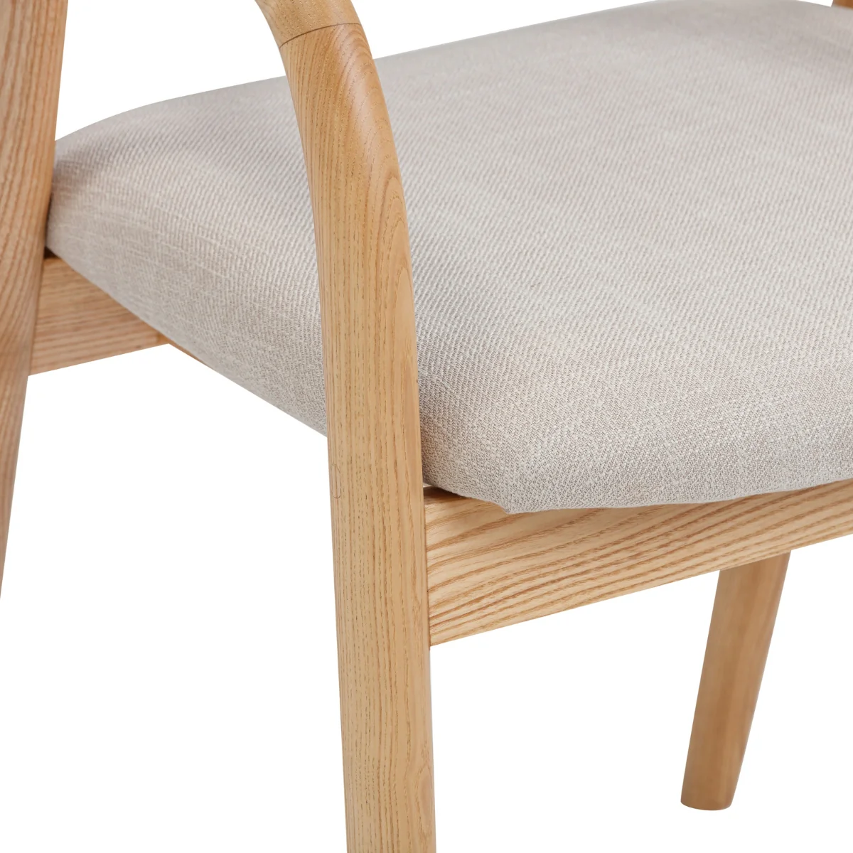 Daxton Wood Upholstered Dining Chair - Image 4