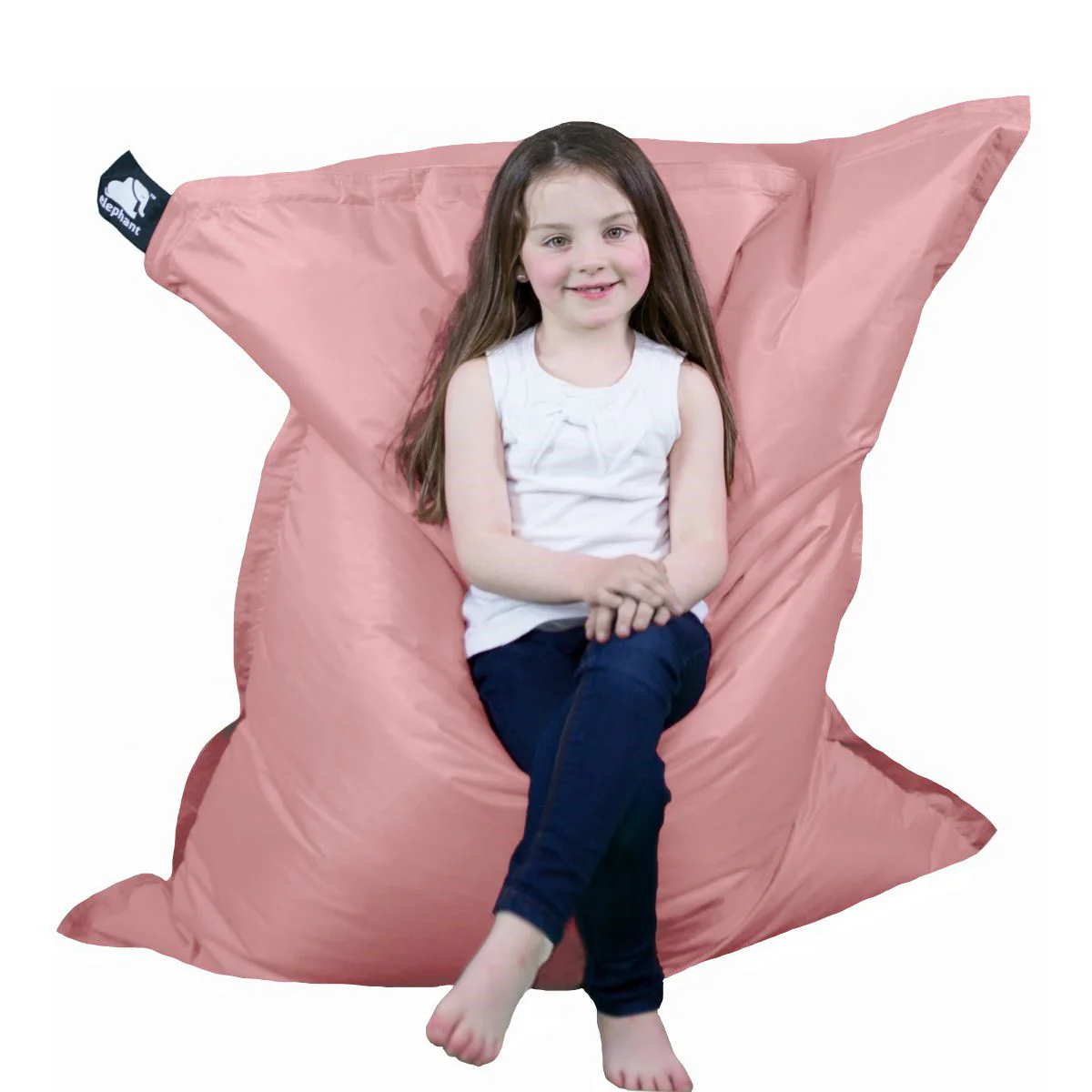 Elephant Junior Small Pastel Pink Bean Bag