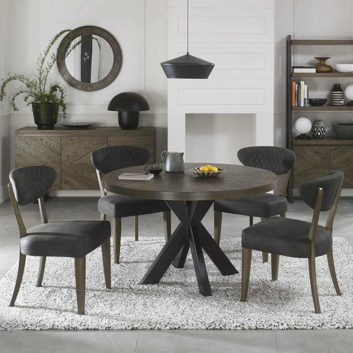 Elliot Weathered Oak Dining Chair - Image 15