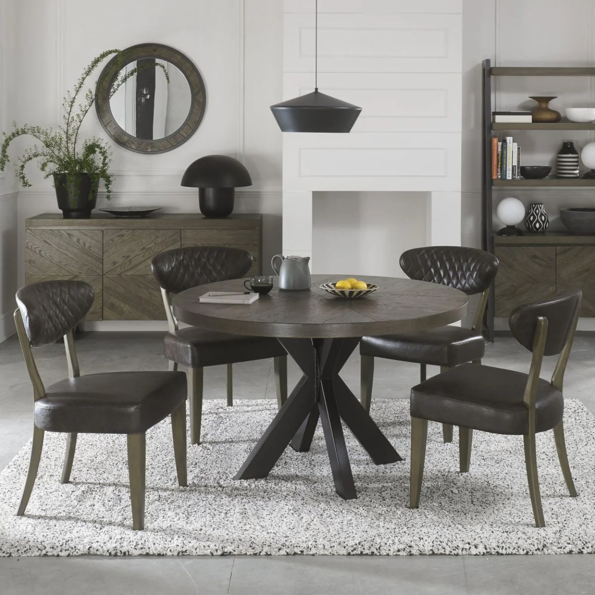 Elliot Weathered Oak Dining Chair - Image 4