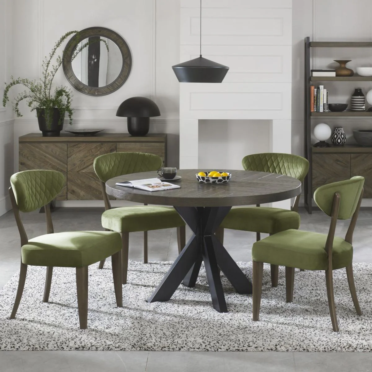 Elliot Weathered Oak Dining Chair - Image 9
