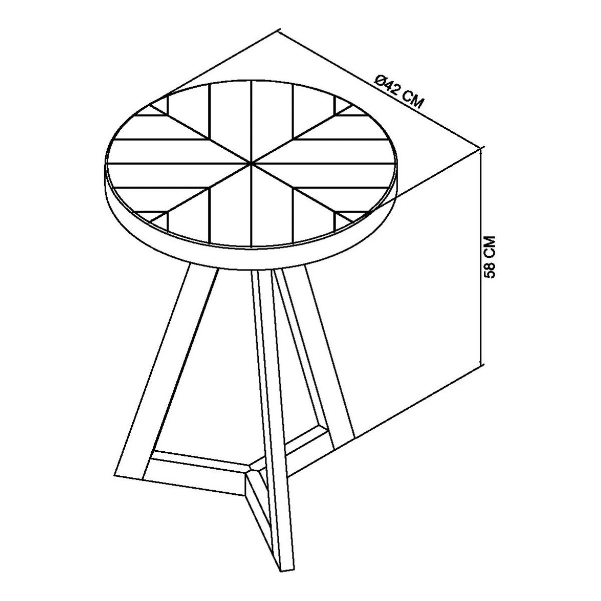 Elliot Weathered Oak Lamp Table - Image 4