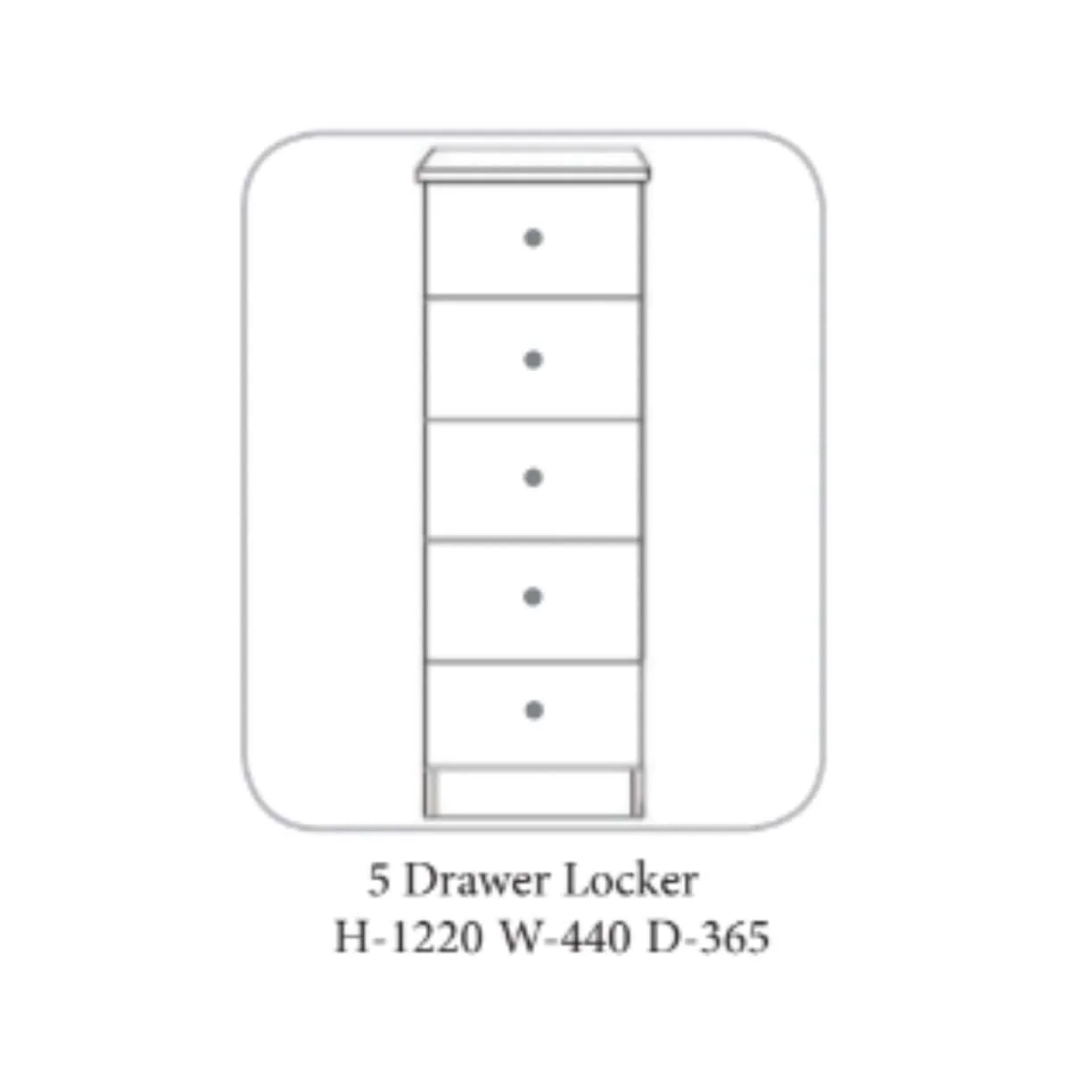 Erne Ivory and Oak Bedside Table - Image 5