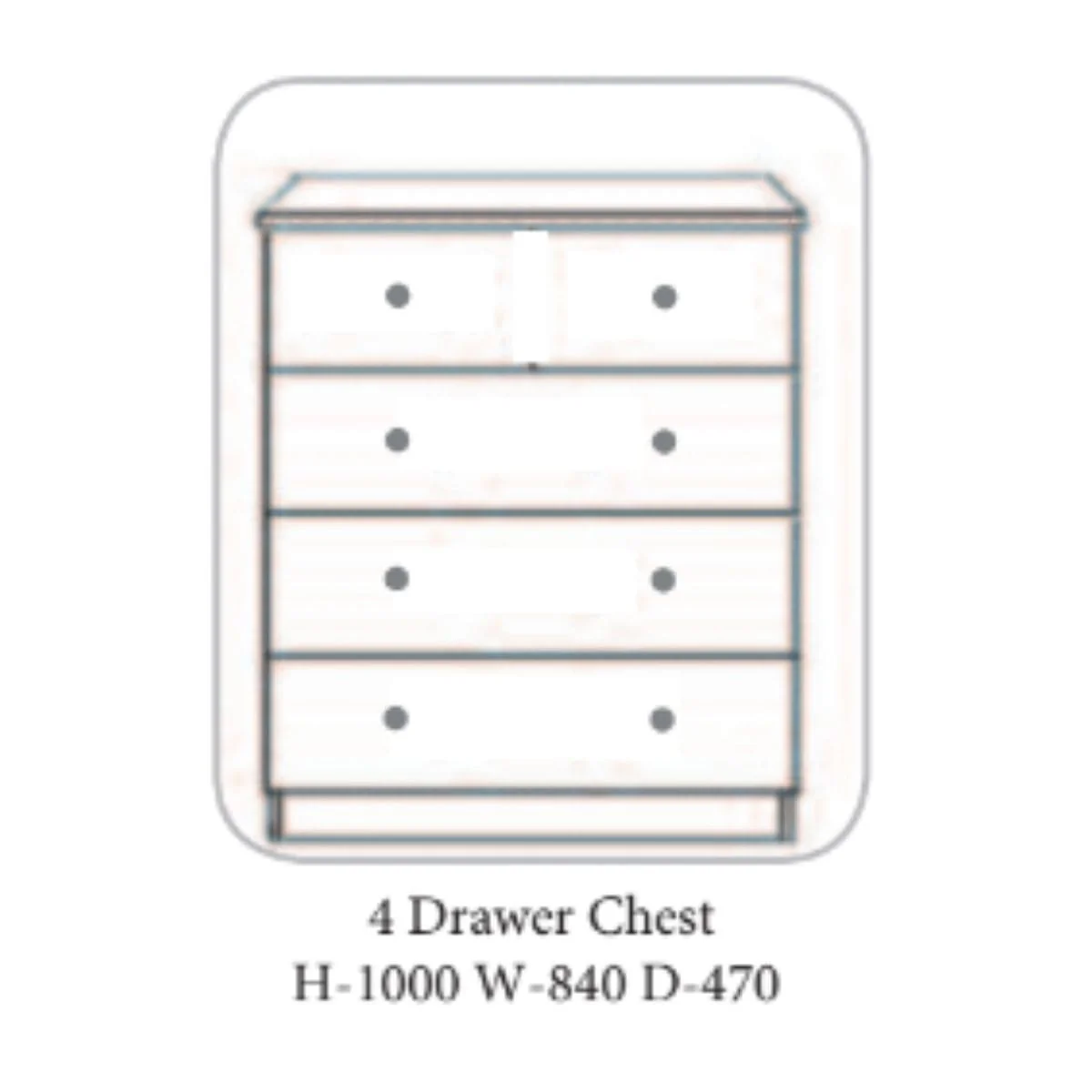 Erne Ivory and Oak Chest of Drawers - Image 6
