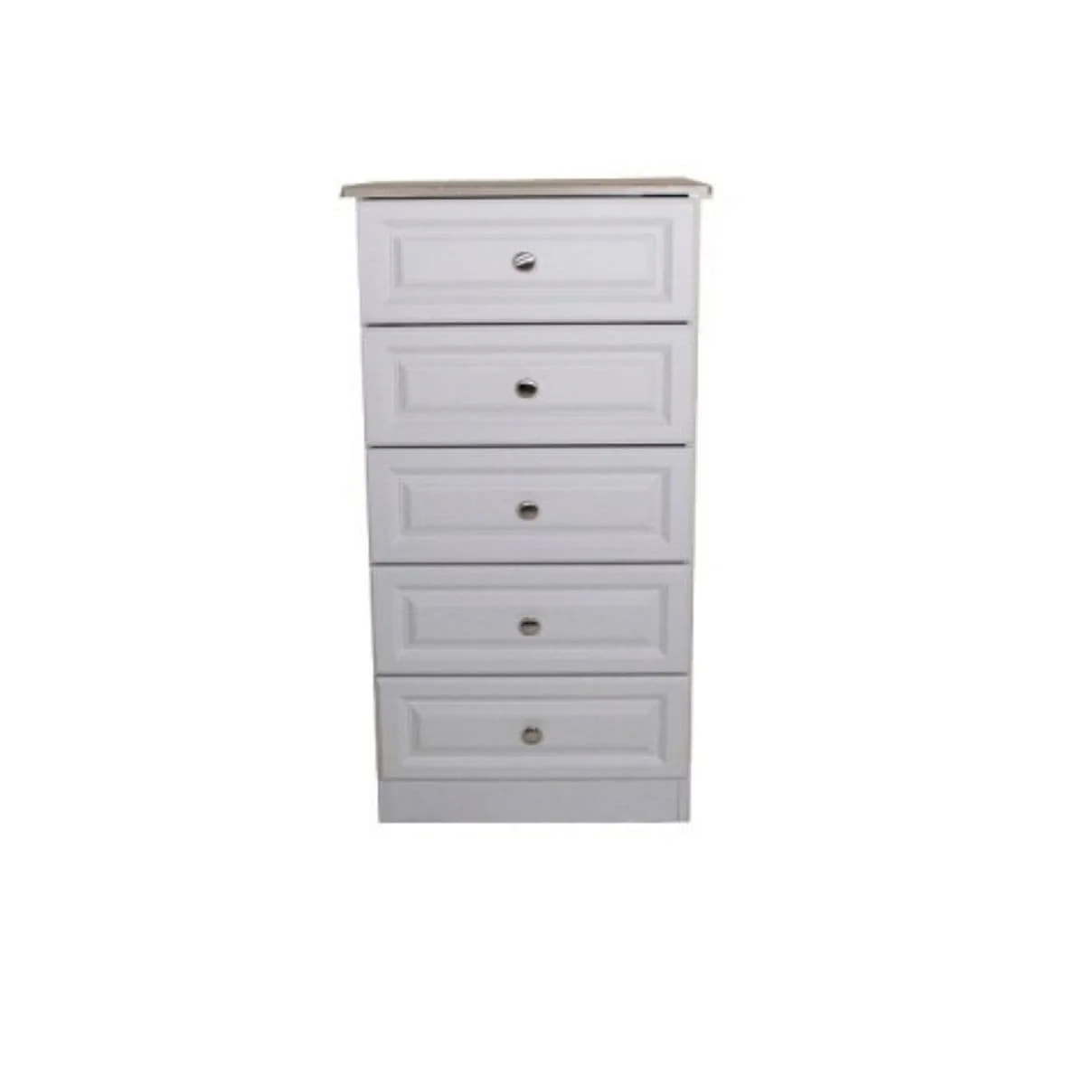 Glandor Light Grey Wood Chest of Drawers