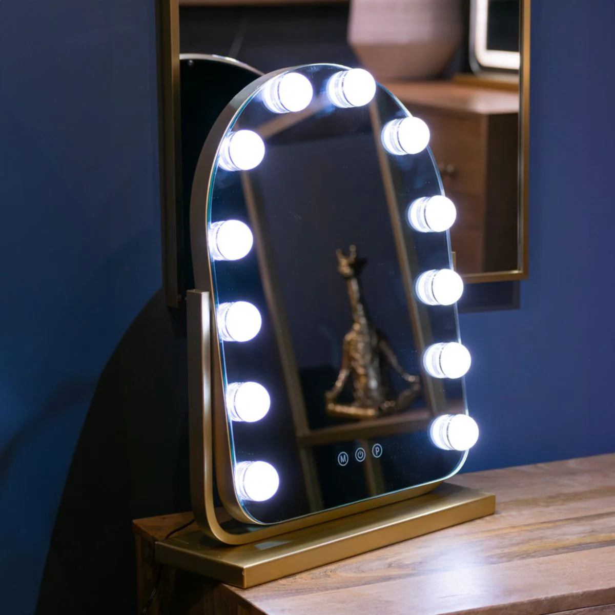 Gold Arched Hollywood Mirror - Image 3