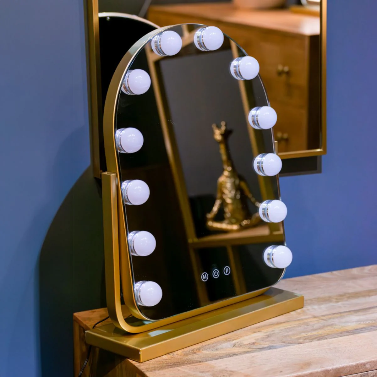 Gold Arched Hollywood Mirror - Image 4