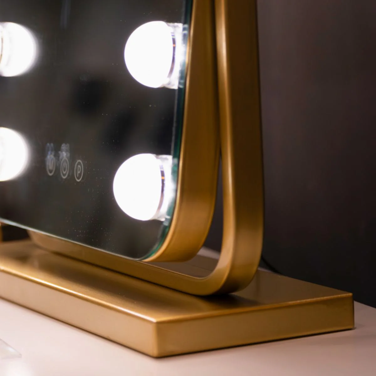 Gold Arched Hollywood Mirror - Image 5