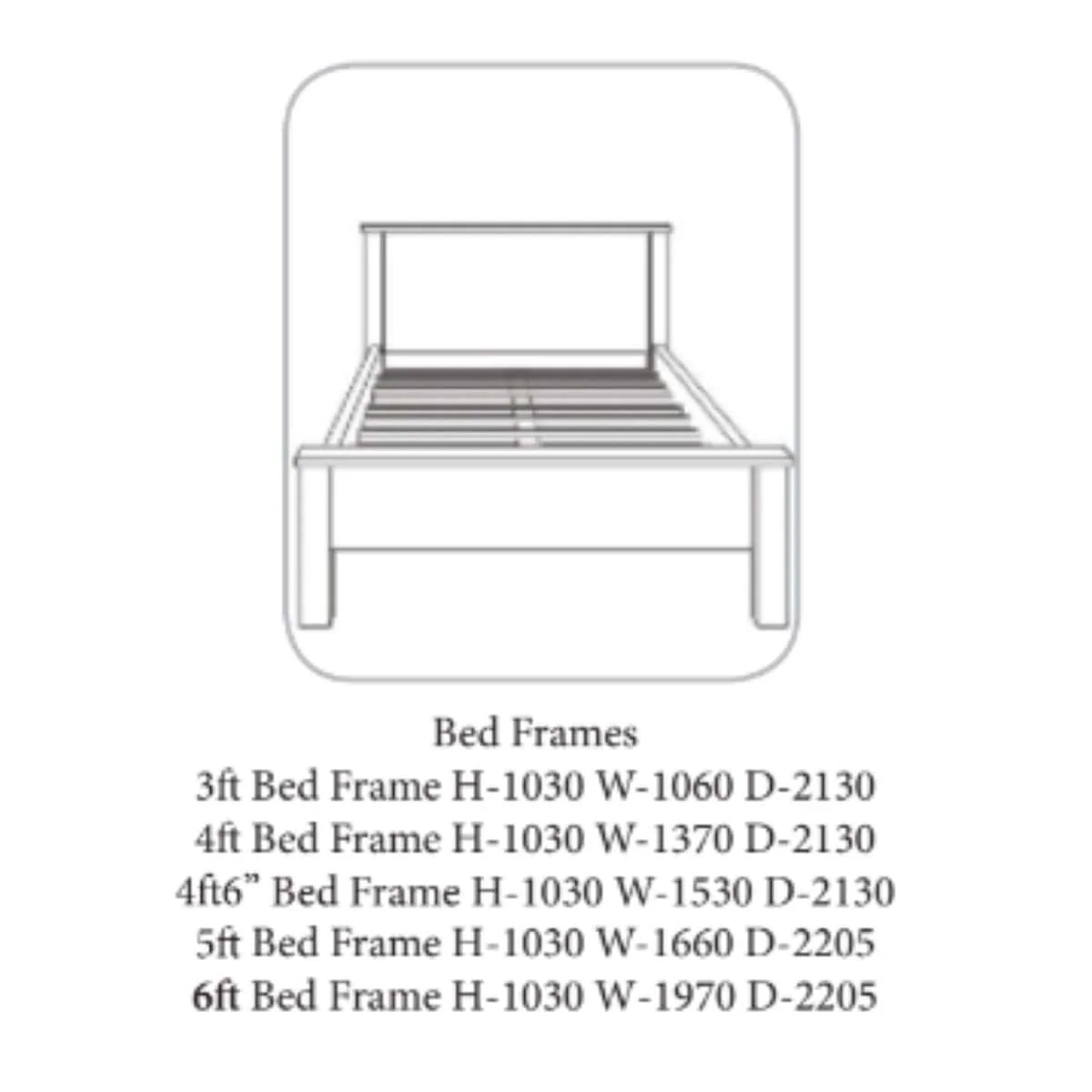 Gurteen Grey Wooden Bed - Image 2