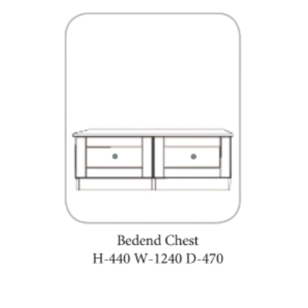 Gurteen Grey Wooden Bed - Image 3