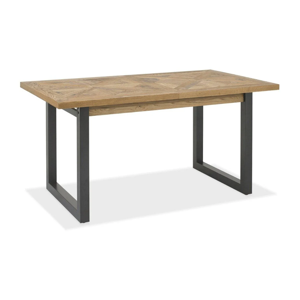 Inishmore Oak and Metal Extending Dining Table - Image 3