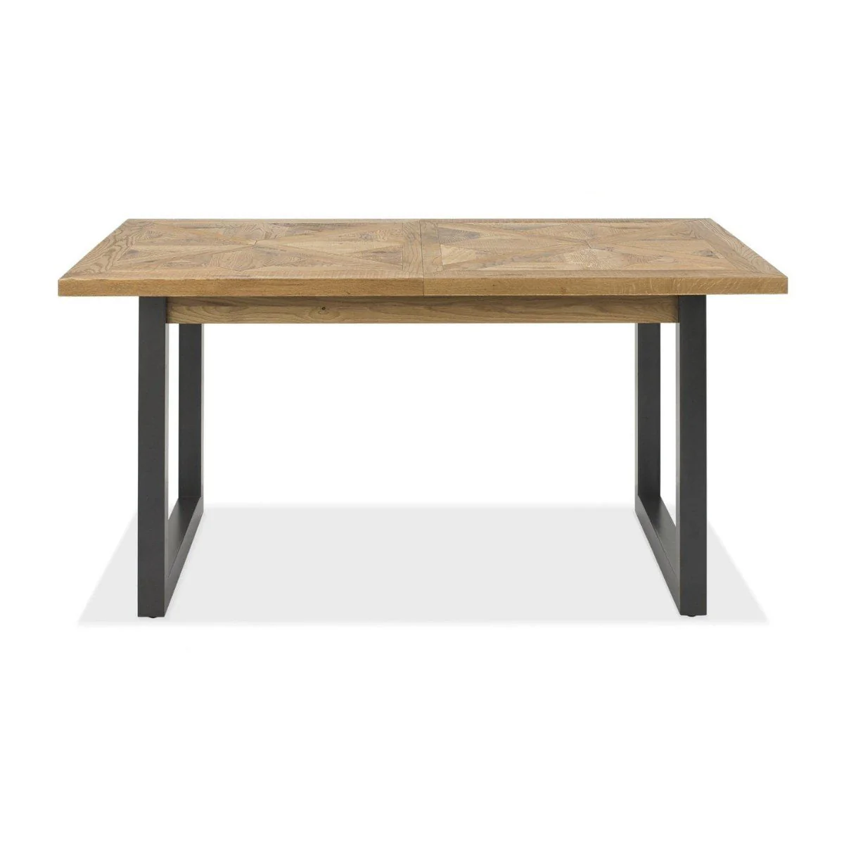 Inishmore Oak and Metal Extending Dining Table - Image 4