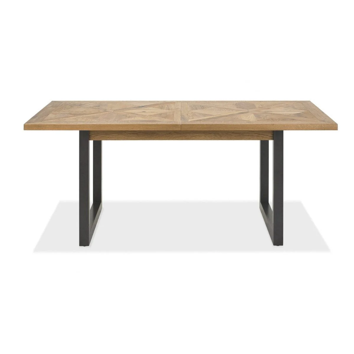 Inishmore Oak and Metal Extending Dining Table - Image 9