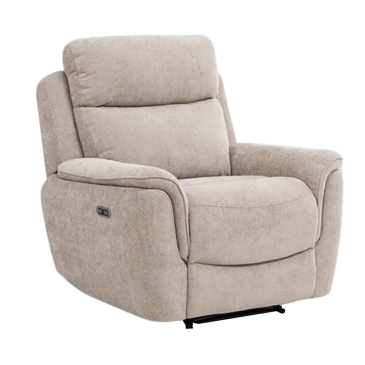 Keaton Beige Electric Recliner Armchair