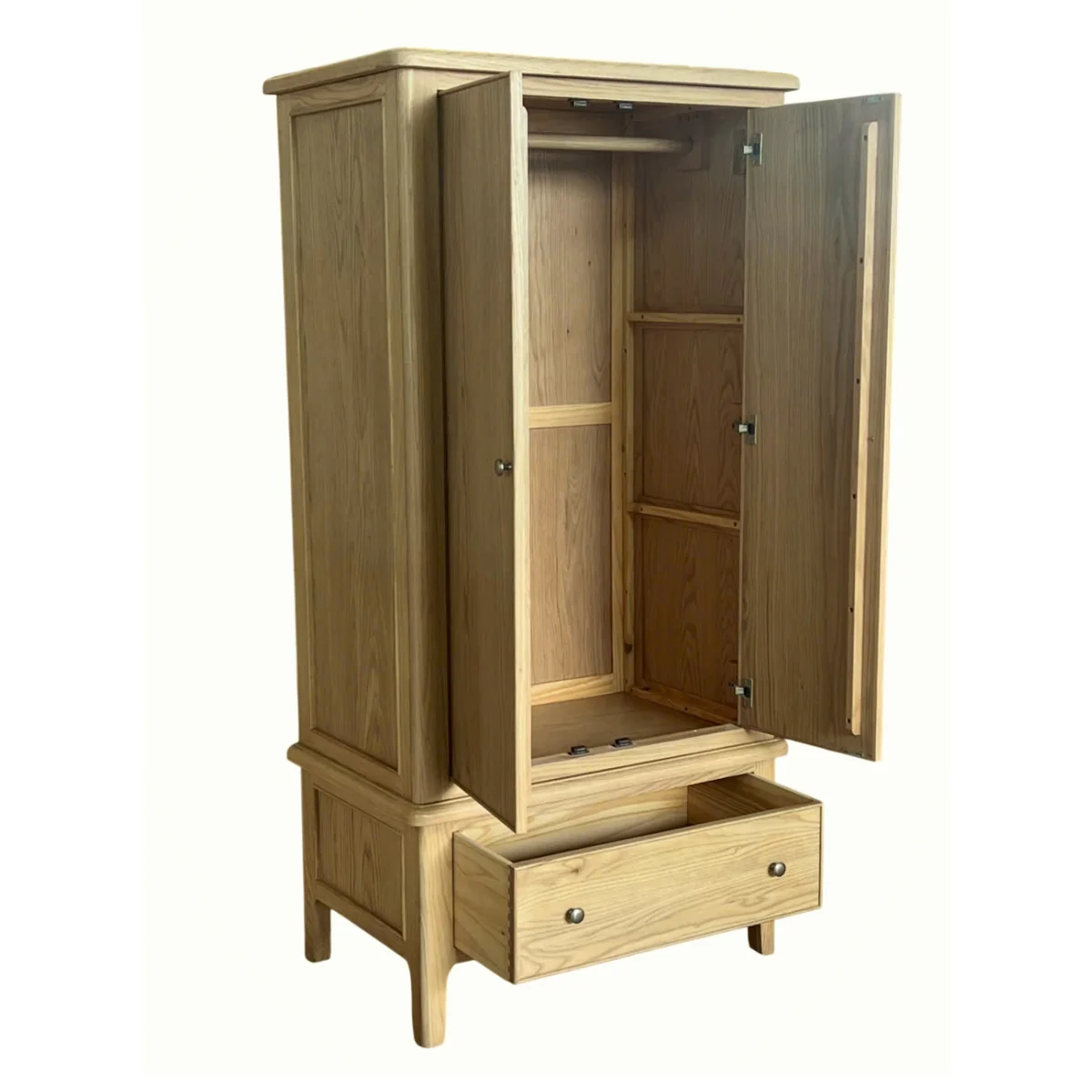 Maldon Oak Double Wardrobe - Image 3