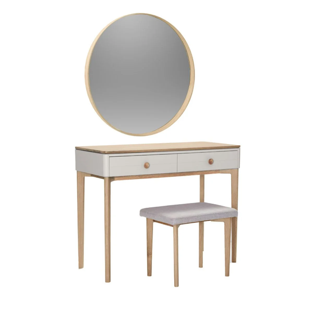 Megara Cashmere Oak Mirror - Image 3