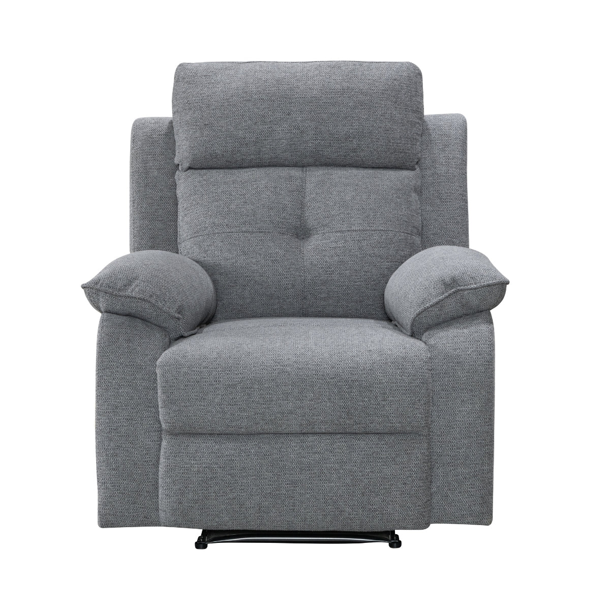 Nebula Grey Fabric Recliner Armchair - Image 3
