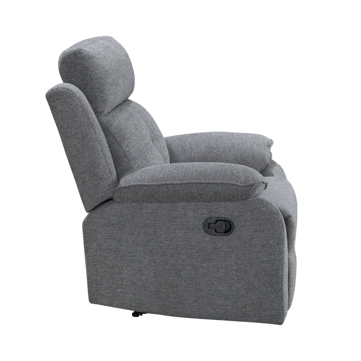 Nebula Grey Fabric Recliner Armchair - Image 4