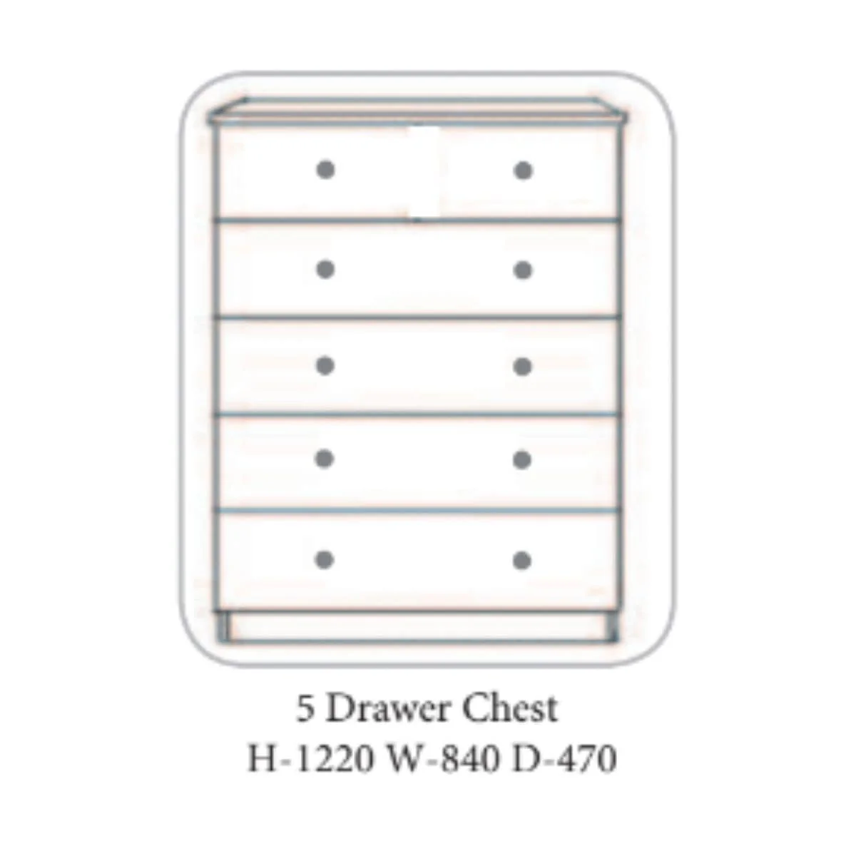 Nore Oak Traditional Chest of Drawers - Image 7