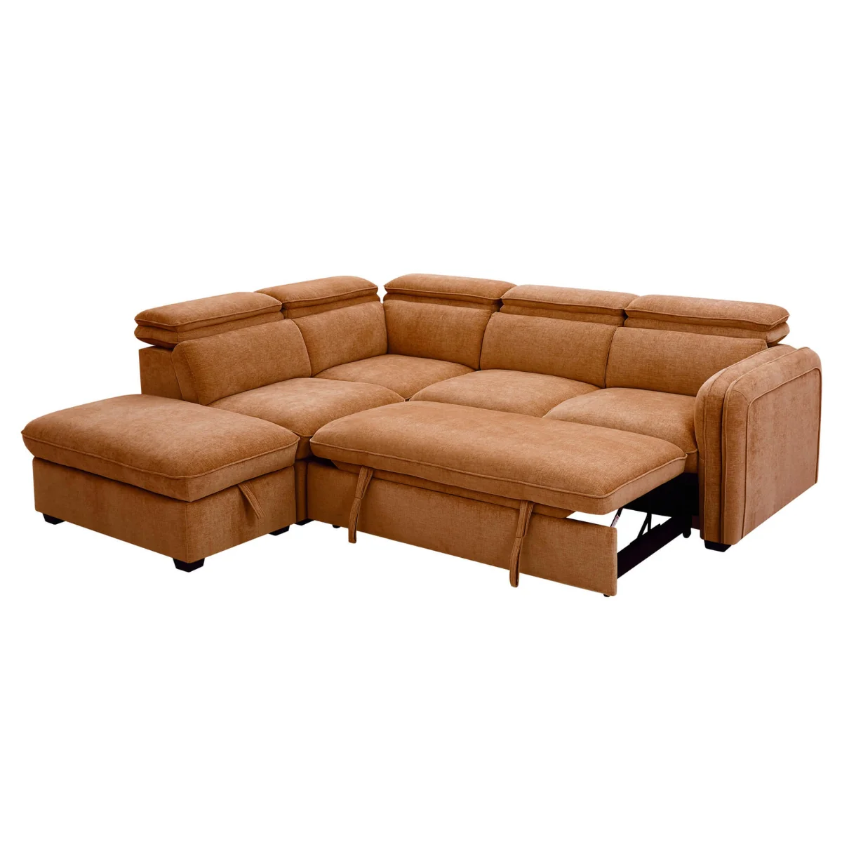 Raymond Modern Corner Sofa Bed with Storage - Image 7