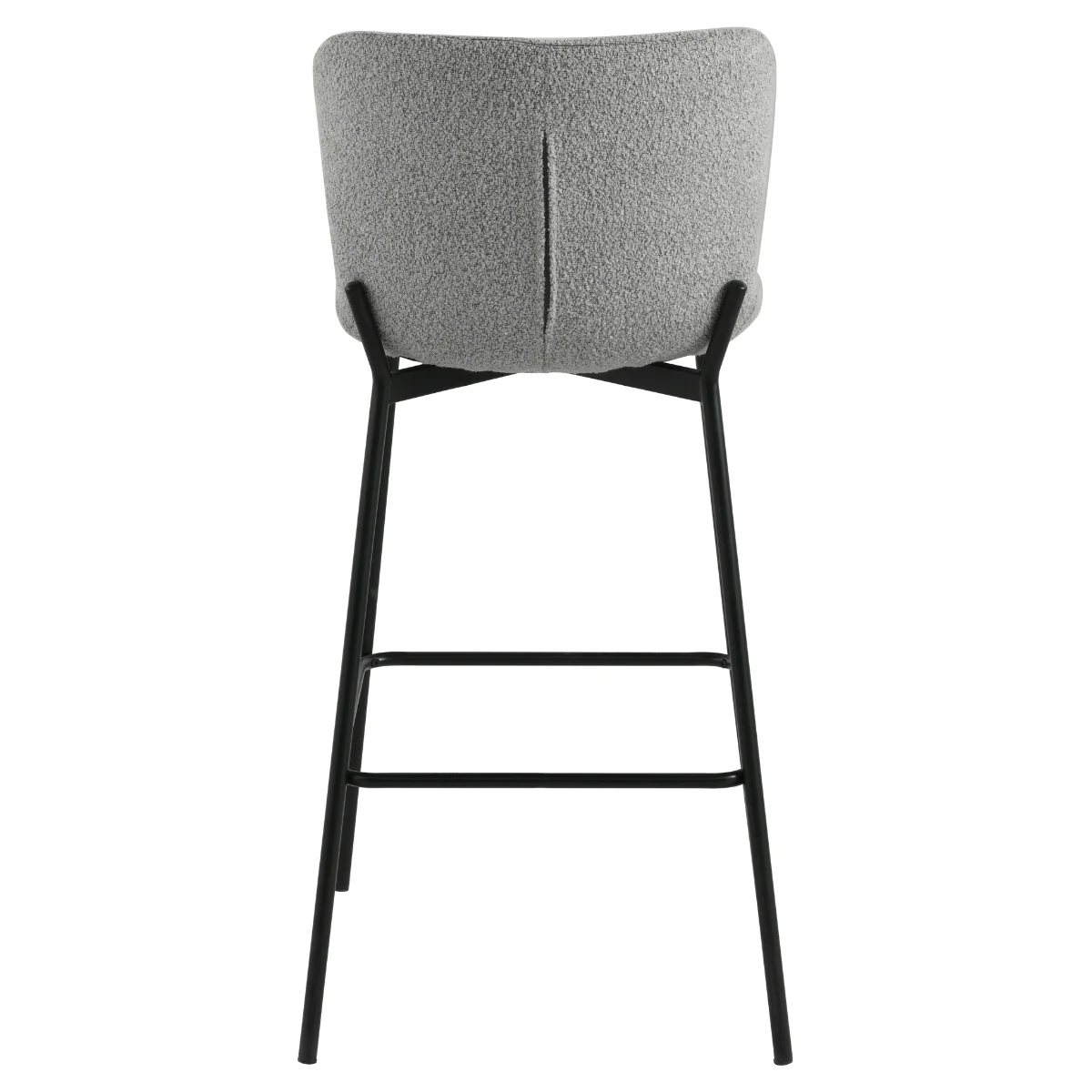 Roxie Grey Boucle Bar Stool - Image 4