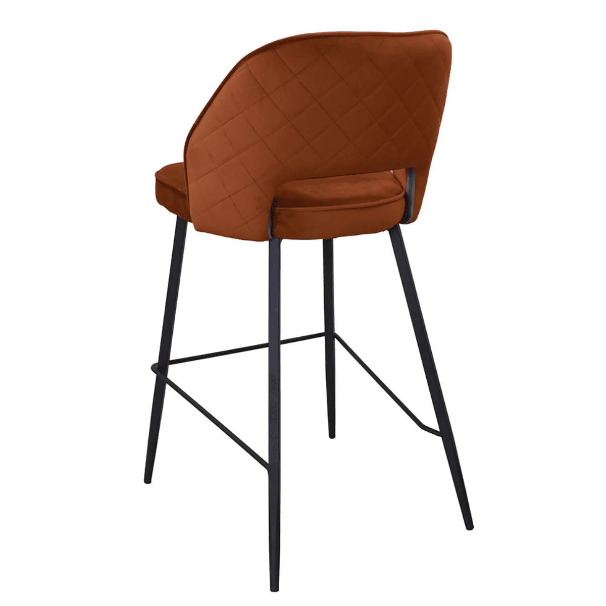 Santry Velvet Bar Stool - Image 3