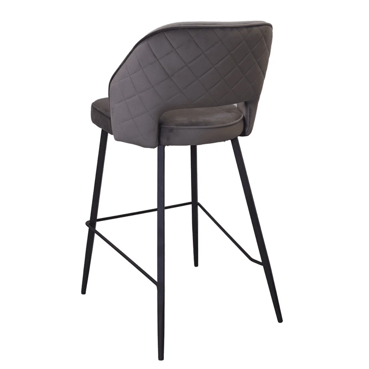 Santry Velvet Bar Stool - Image 4