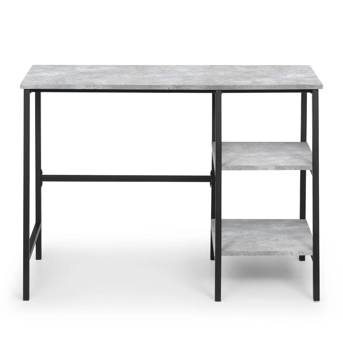 Shay Grey Concrete Effect Desk - Image 2