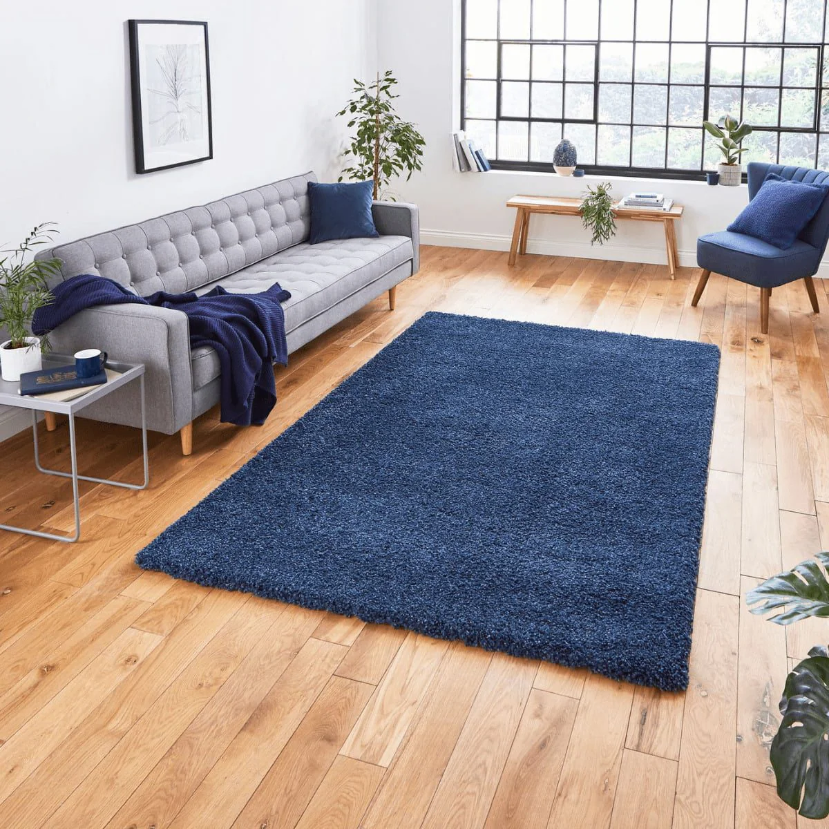 Sierra Solid Shag Rug - Image 14