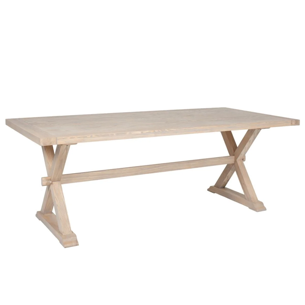 Valentia Large Oak Trestle Dining Table 2.1 M