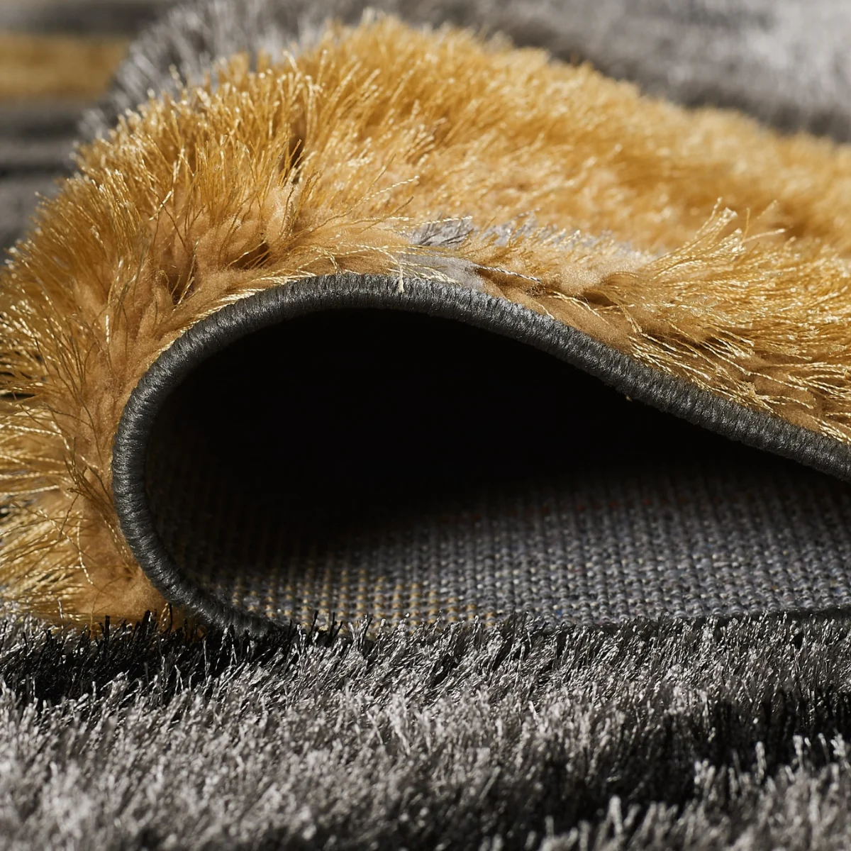 Venus Geometric Grey and Gold Rug - Image 4
