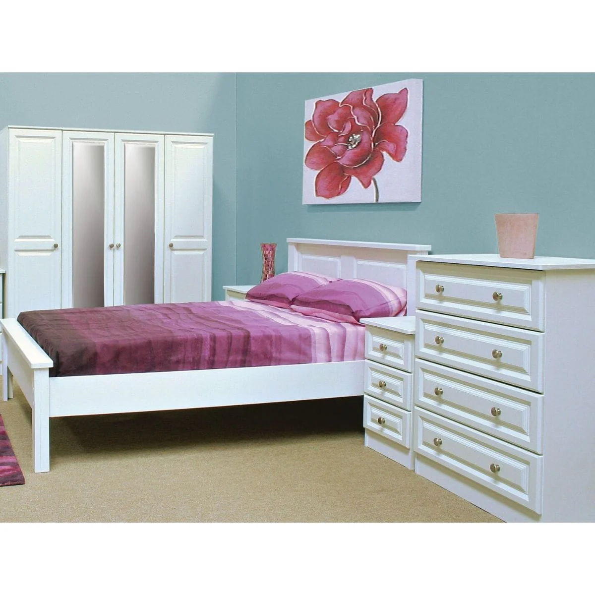 Wales Modern White Wardrobe - Image 12