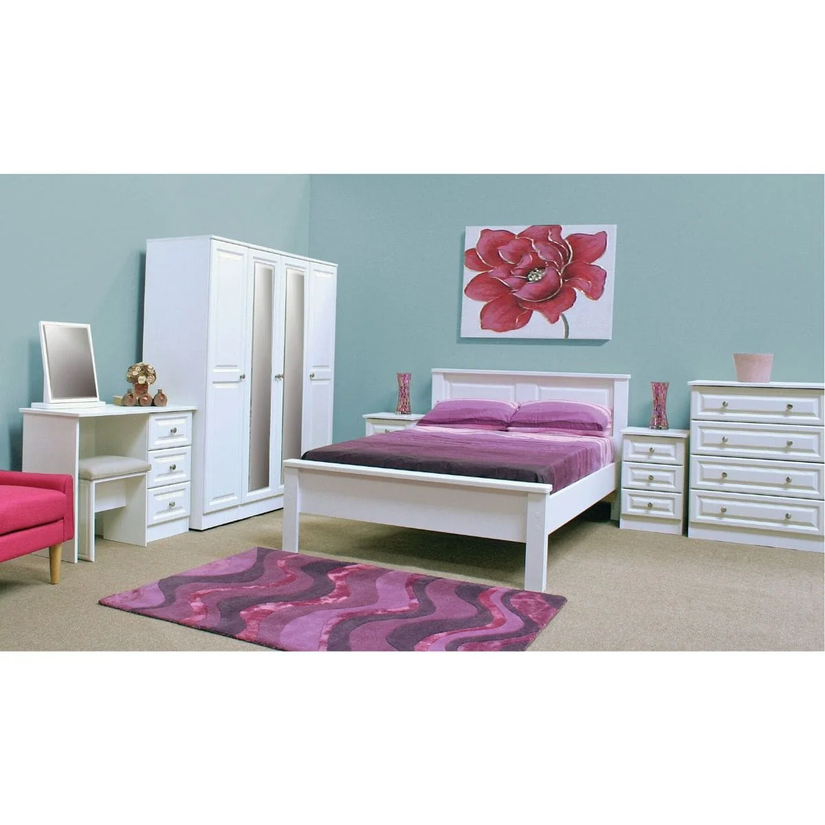 Wales Modern White Wardrobe - Image 13