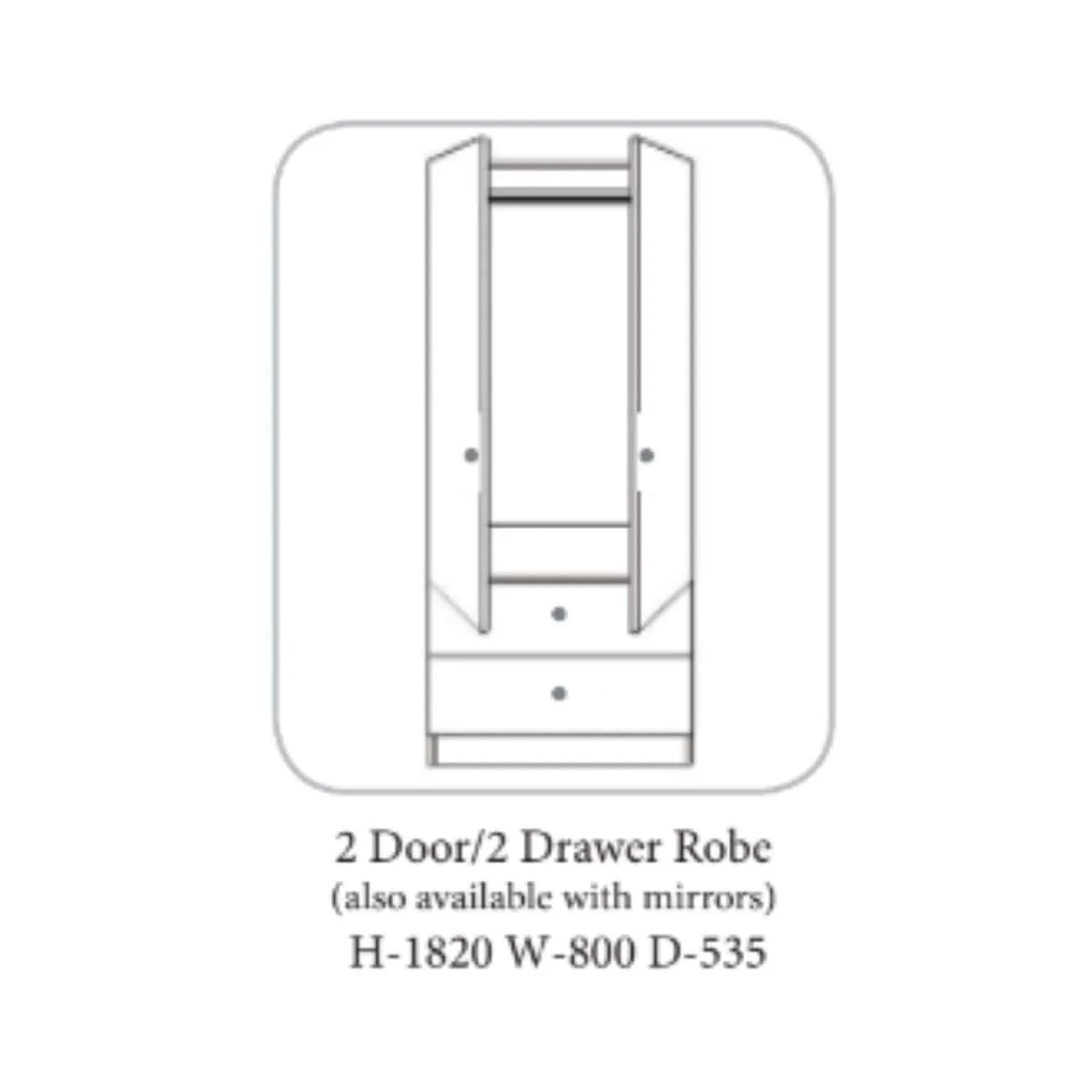 Wales Modern White Wardrobe - Image 6