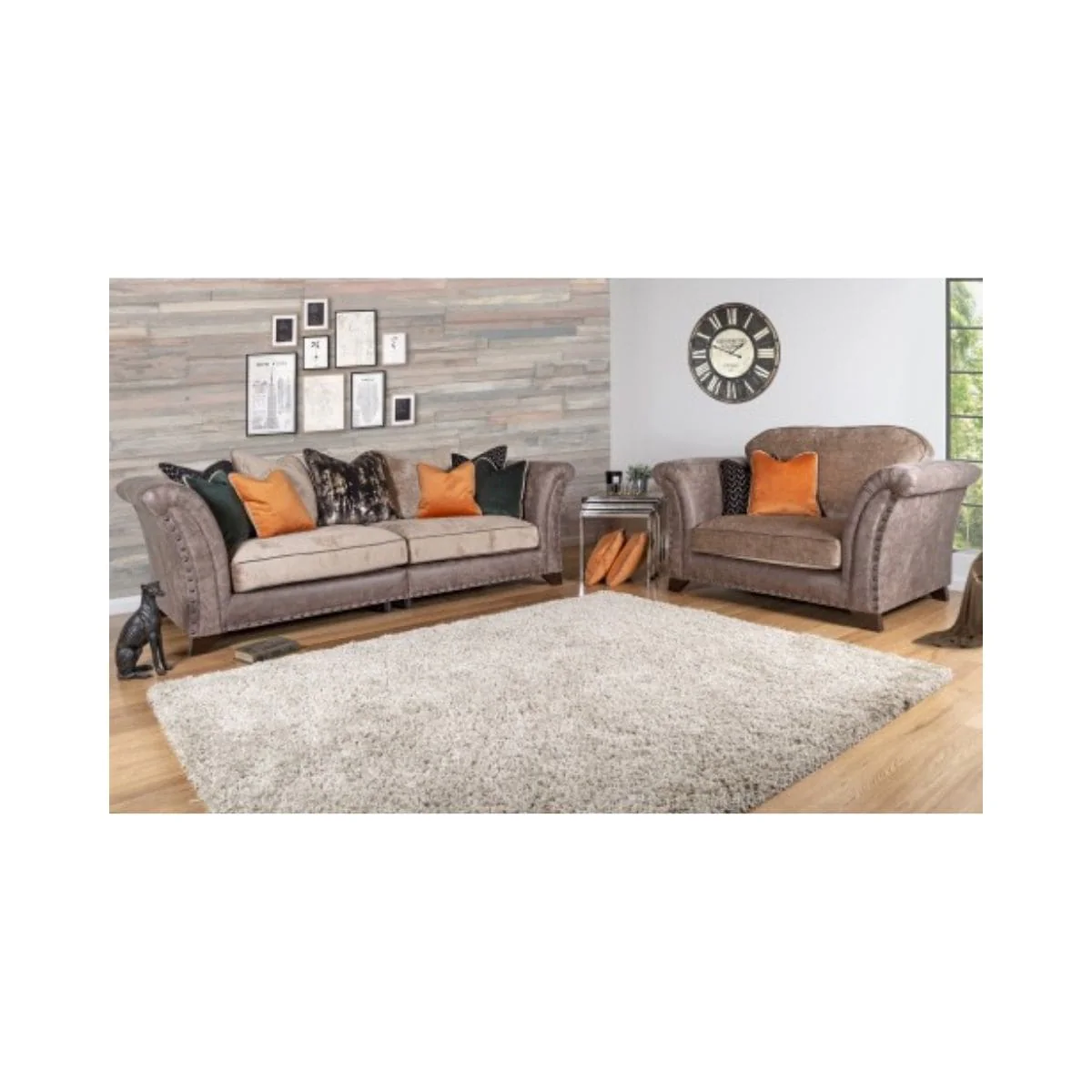 Watkins Nailhead Trim Loveseat - Image 3